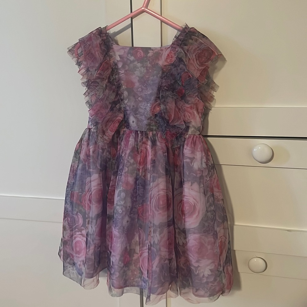 Beautiful Tulle roses, dress Peppa and julie size 3T